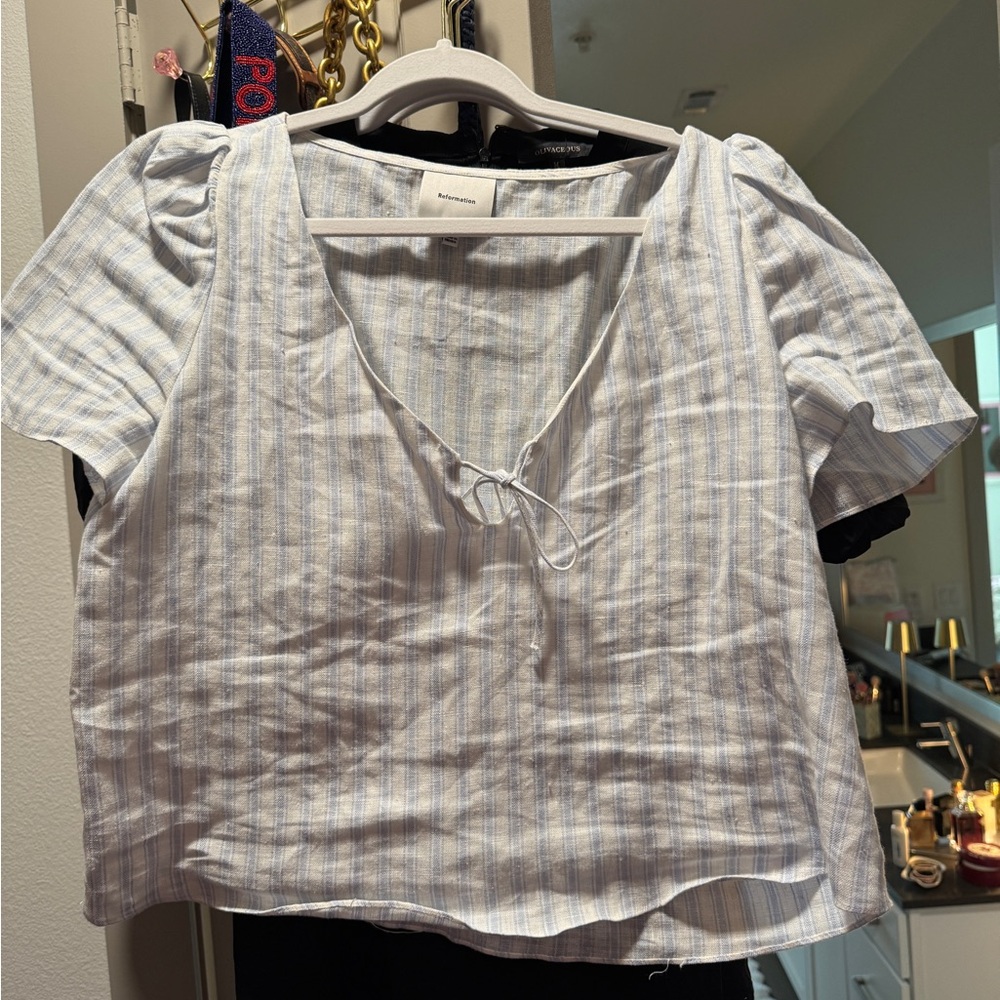 Reformation Linen Top